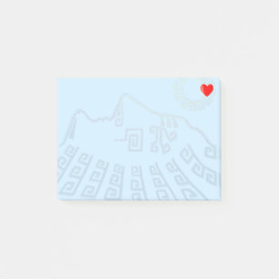 Machu-Picchu-Silhouette Post-it Klebezettel