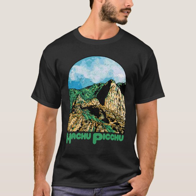 Machu Picchu Souvenir Peru Ruined city South Ameri T-Shirt (Vorderseite)