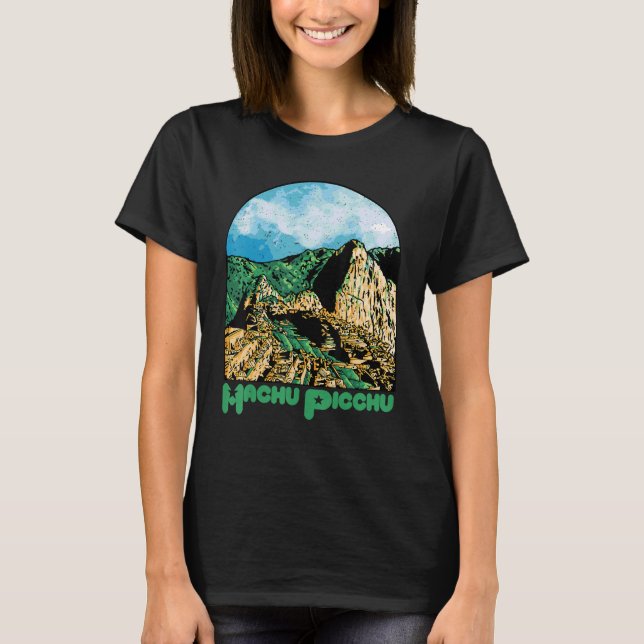 Machu Picchu Souvenir Peru Ruined city South Ameri T-Shirt (Vorderseite)