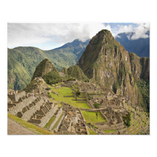 Machu Picchu, ville d'Inca dans la copie de photo