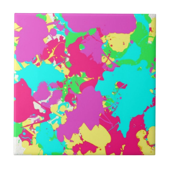 Macie Die Katze Original Kunst 2 Fliese (Vorderseite)