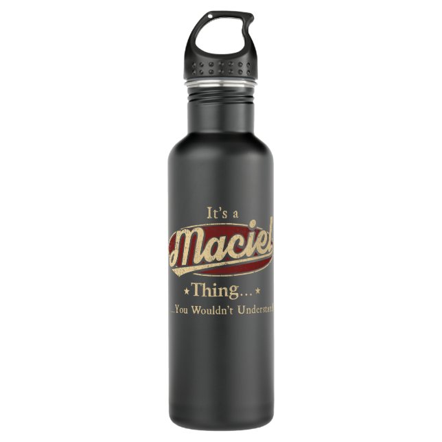 MACIEL Flasche Name Geschenk Edelstahlflasche (Vorderseite)