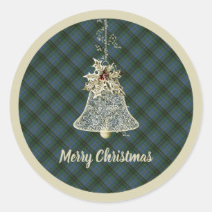 MacInnes Jagd Antiker Original Schottischer Tartan Runder Aufkleber