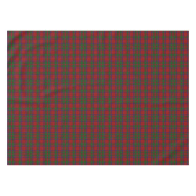 Macintosh-Clantartan-karierter Tabellen-Stoff Tischdecke (Vorderseite (Horizontal))