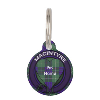 Macintyre Clan karierter schottischer Tartan Tiermarke