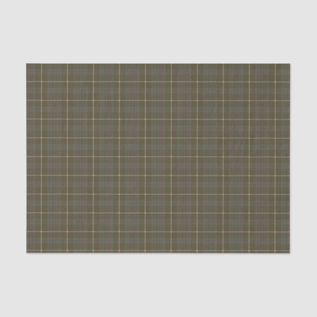 MacIntyre Hunting gewitterter schottischer Tartan Seidenpapier (Vorderseite)