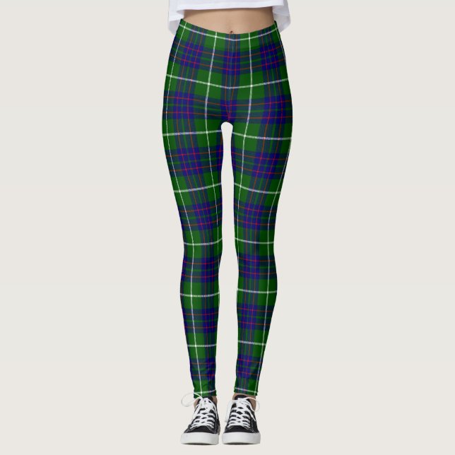 MacIntyre tartan grün kariert Leggings (Vorderseite)