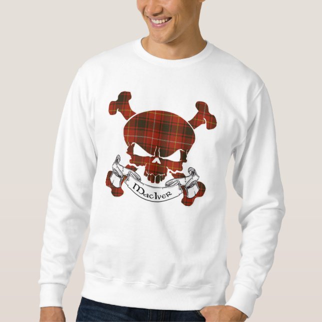 MacIver Tartan Skull Sweatshirt (Vorderseite)