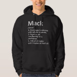 MACK Definition Personalisiert Name Funny Birthday Hoodie<br><div class="desc">MACK Definition Personalisiert Name Funny Birthday Geschenk Idee</div>