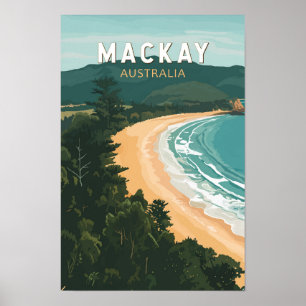 Mackay Australien Reise Kunst Vintage Poster