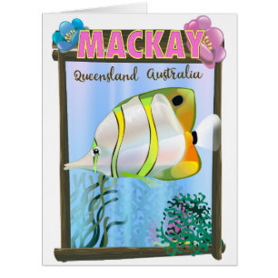 Mackay Australien Tropisches Reiseplakat