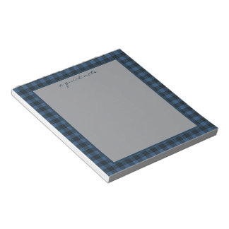 MacKay Blue Ancient Original Scottish Tartan  Notizblock