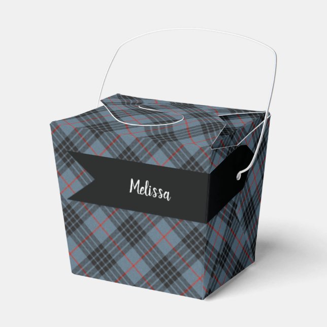 MacKay Clan Scottish Tartan Kariertes Muster Geschenkschachtel (Vorderseite)