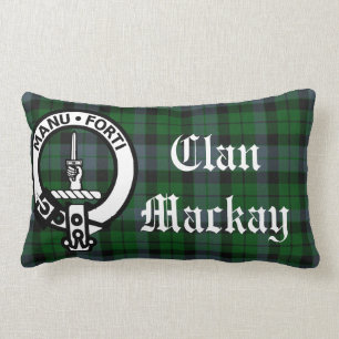 Mackay Crest Badge and Tartan Lendenkissen