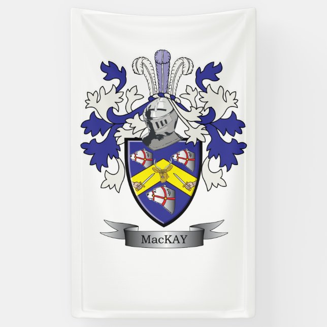 MacKay Familienwappen-Wappen Banner (Vertikal)