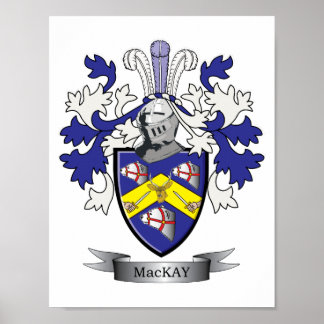 MacKay-Familienwappen-Wappen Poster