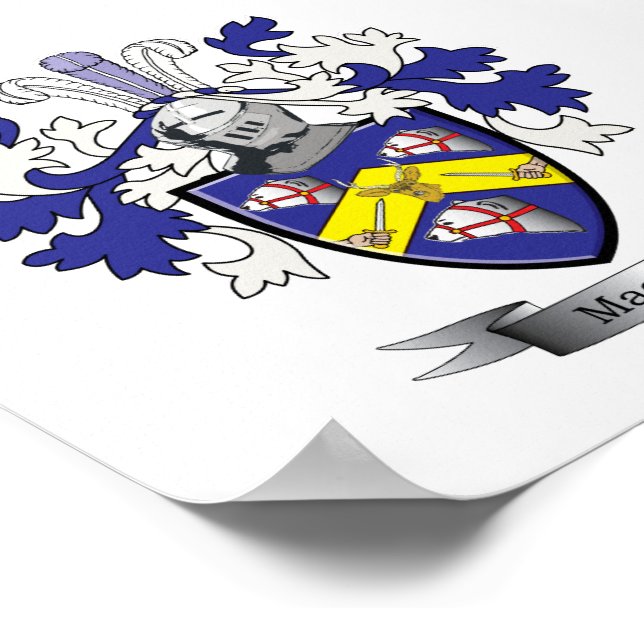 MacKay-Familienwappen-Wappen Poster (Ecke)