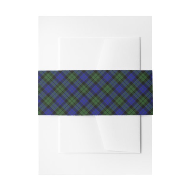 MacKay Green Scottish Clan Tartan Kariert Einladungsbanderole (Vorderseite Beispiel)