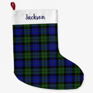 MacKay Green Scottish Clan Tartan Kariert Großer Weihnachtsstrumpf