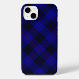 MacKay-Tartan blau-schwarzes Karo iPhone 14 Plus Hülle
