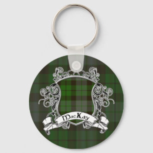 MacKay Tartan Shield Schlüsselanhänger