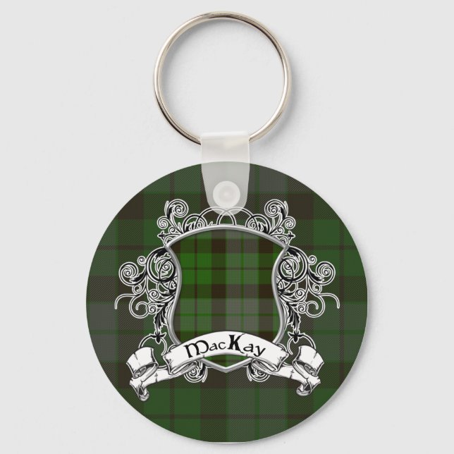 MacKay Tartan Shield Schlüsselanhänger (Vorderseite)