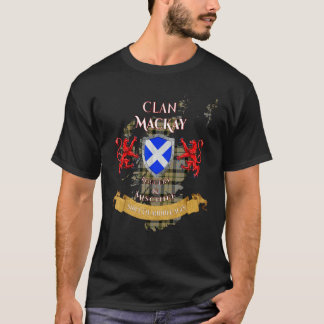 MacKay verwitterte schottische Familie Clan Mittel T-Shirt