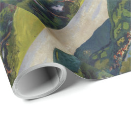 Macke-Ansicht des Vintagen Augusts vom Tegernsee Geschenkpapier