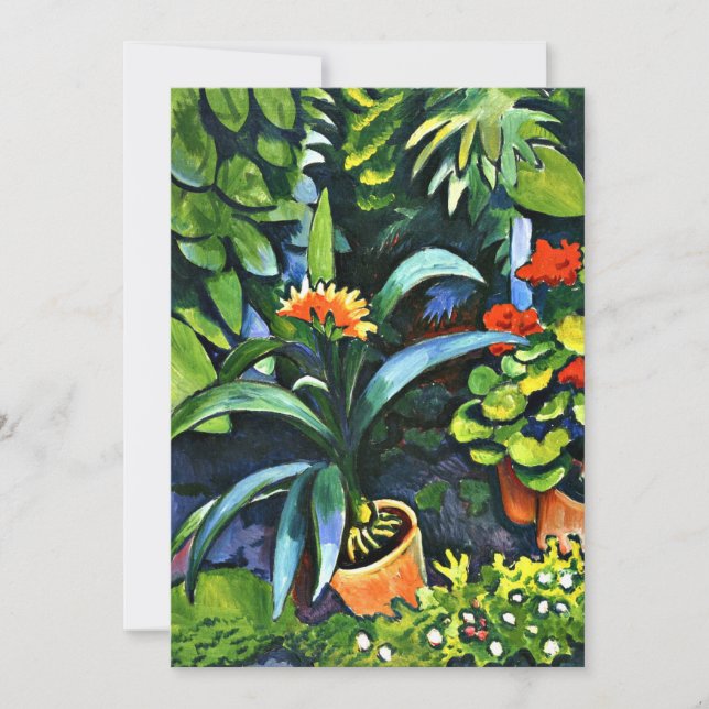 Macke - Blume im Garten (Vorderseite)