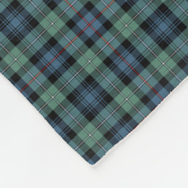 Mackenzie Clan Light Green und Blue Ancient Tartan Fleecedecke