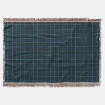 Mackenzie Clan Royal Blue und Forest Green Tartan