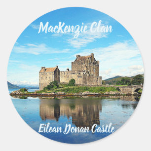 MacKenzie Clans schottischer Schlosssticker Runder Aufkleber