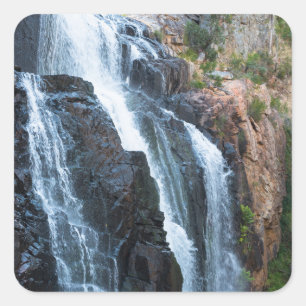 Mackenzie Falls, Grampian National Park, Victoria Quadratischer Aufkleber