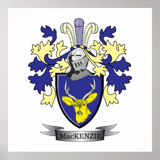 MacKenzie-Familienwappen-Wappen Poster (Vorne)