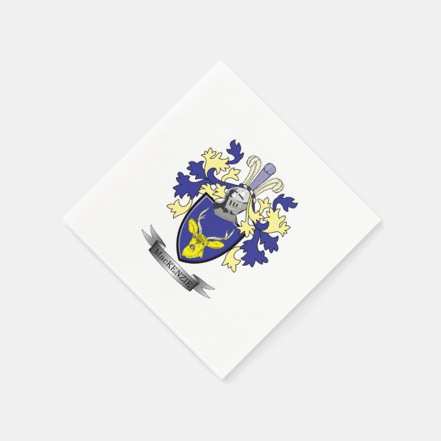 MacKenzie-Familienwappen-Wappen Serviette (Ecke)