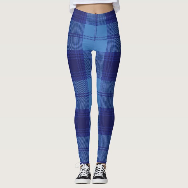 Mackenzie purple tartan Christmas Scottish Scotla Leggings (Vorderseite)