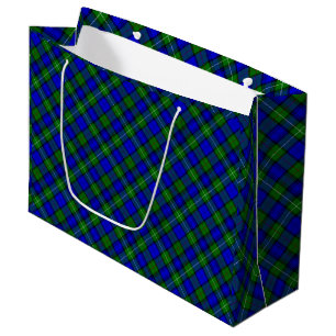 MacKenzie tartan blau kariert Große Geschenktüte