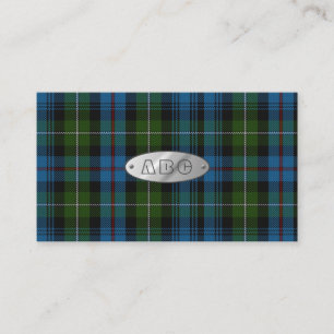 MacKenzie Tartan Monogram Cartes de visite