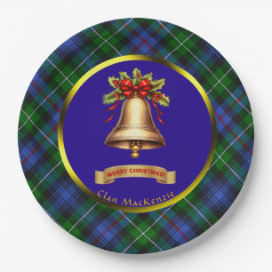 MacKenzie Tartan Personalisierte Weihnachten Pappteller