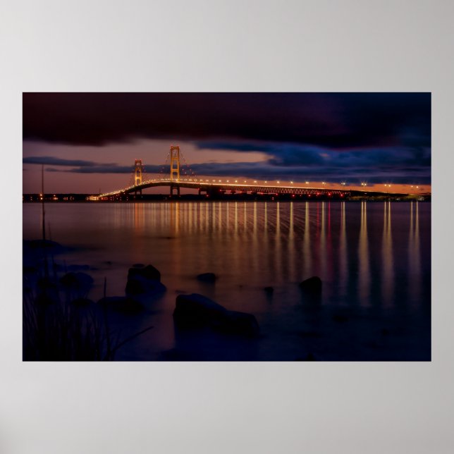 Mackinac Bridge #1257 Poster (Vorne)