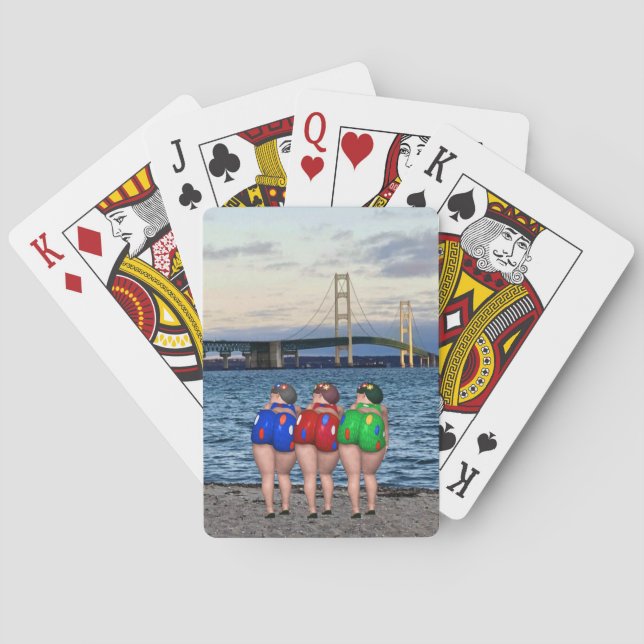 Mackinac Bridge Beauty Spielkarten (Rückseite)