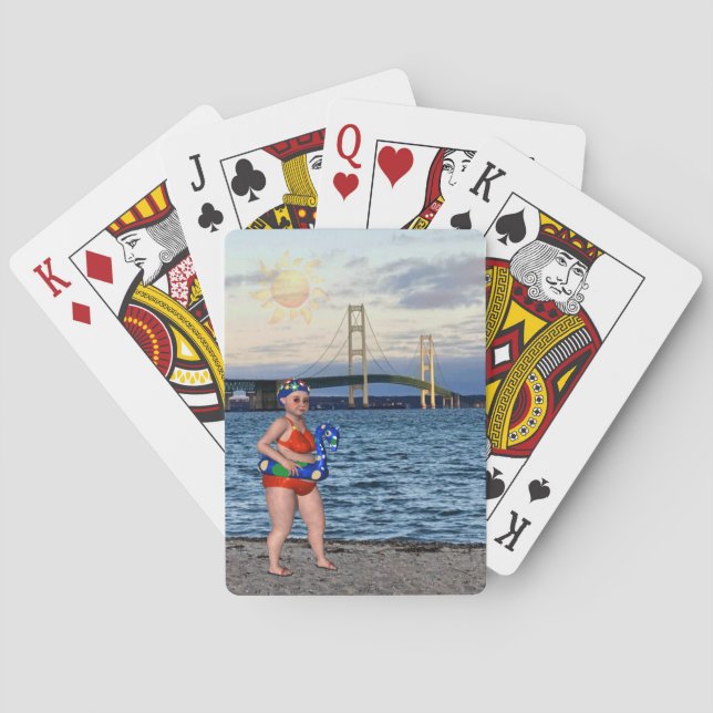 Mackinac Bridge Beauty Spielkarten (Rückseite)