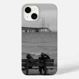 Mackinac Bridge Grayscale Case-Mate iPhone anzeige 14 Hülle