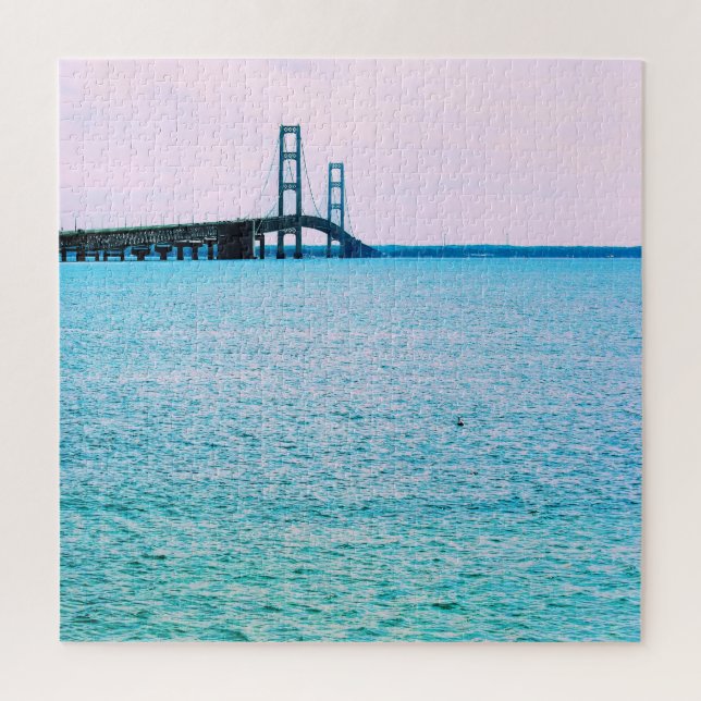 Mackinac Bridge - Lake Michigan - 20x20 - 676 Stk. (Vertikal)