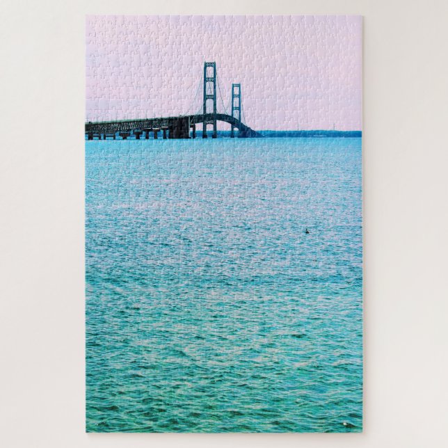 Mackinac Bridge - Lake Michigan - 20x30 - 1014 Stk (Vertikal)