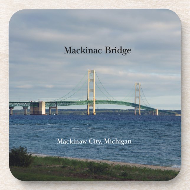 Mackinac Bridge Mackianw 6 Untersetzer (Vorderseite)