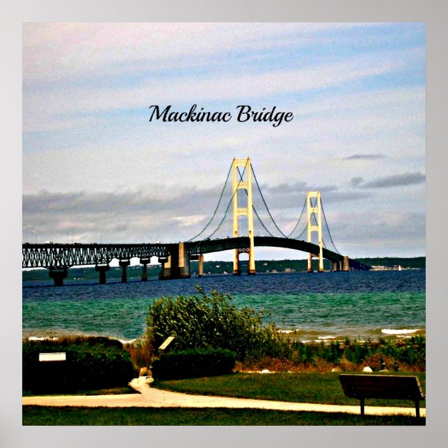 Mackinac Bridge, Mackinac Island, Poster (Vorne)