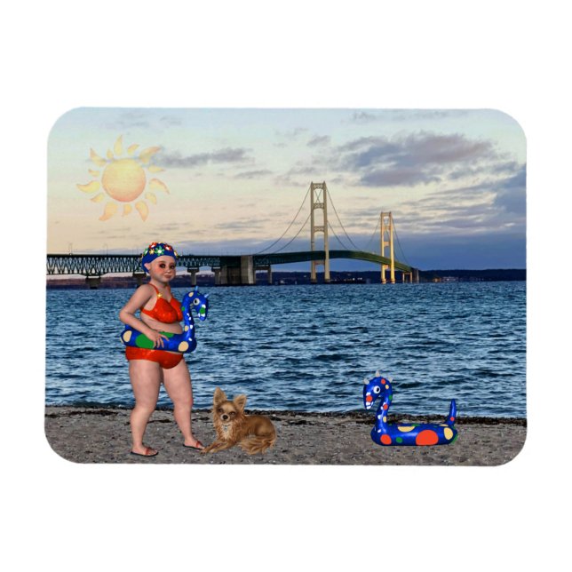 Mackinac Bridge Magnet (Horizontal)