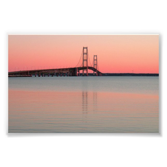 Mackinac Bridge, Michigan Fotodruck (Vorne)