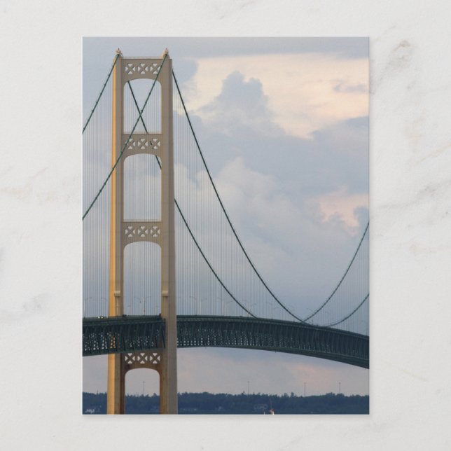 Mackinac Bridge, Michigan, USA Postkarte (Vorderseite)